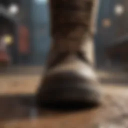 Close-up of Ace Work Boots showcasing premium materials.