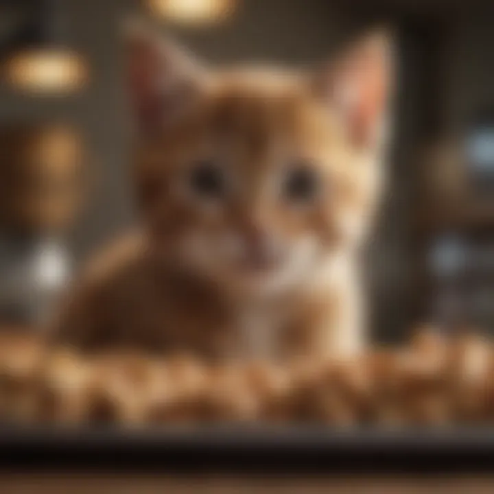 Healthy kitten food options rich in fiber