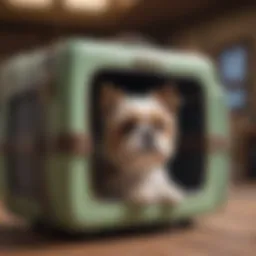 Stylish airline-approved pet carrier designed for comfort and safety