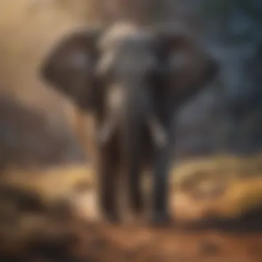 Majestic elephant in its natural habitat