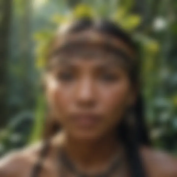 Traditional dwellings of indigenous communities within the Amazon.