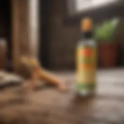 Natural gecko repellent ingredients displayed in a rustic setting