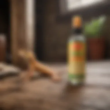 Natural Gecko Repellent Ingredients Natural gecko repellent ingredients displayed in a rustic setting