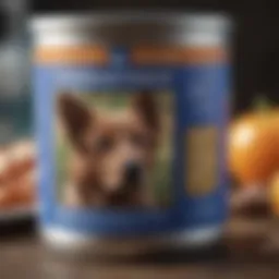 Nutritional chart showcasing the benefits of Blue Buffalo dog food