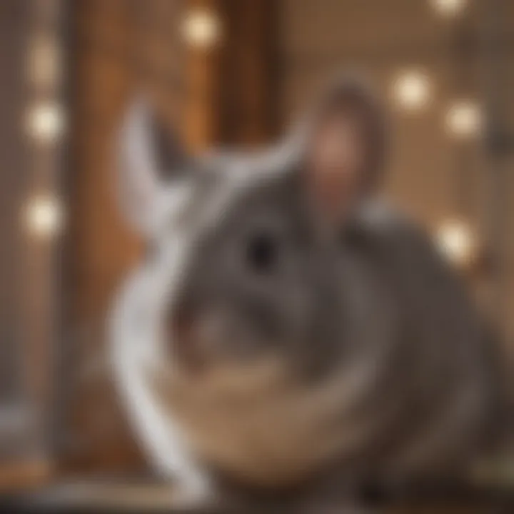 Owner selecting an extra large chinchilla cage from options