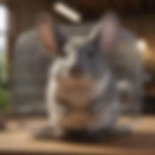 Spacious extra large chinchilla cage with multiple levels