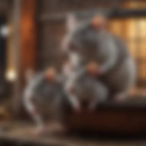 Spacious multi-level cage for two rats