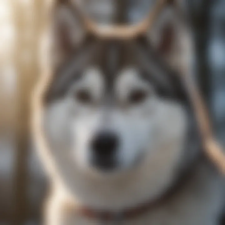 Siberian Husky with a healthy coat