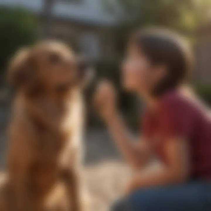 Non-shedding dog breed interacting happily with children