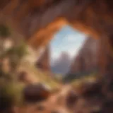 Majestic view of Utah's national park with towering rock formations