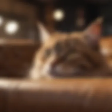 Managing Cat Shedding at Home Cat shedding fur on a couch