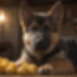 Nutritional chart for German Shepherd puppies