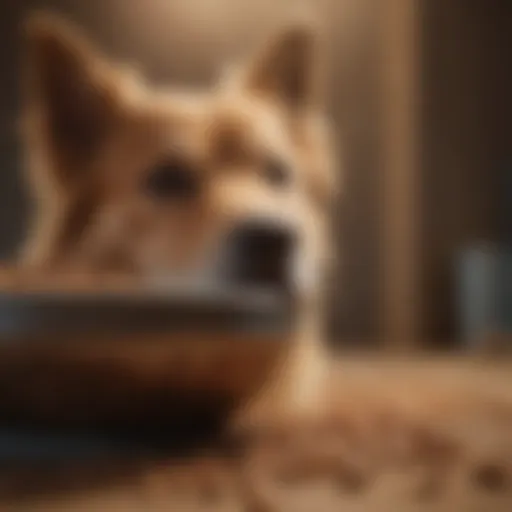 High-quality dry dog food in a bowl