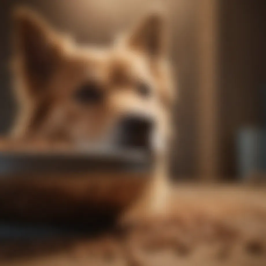 High-quality dry dog food in a bowl