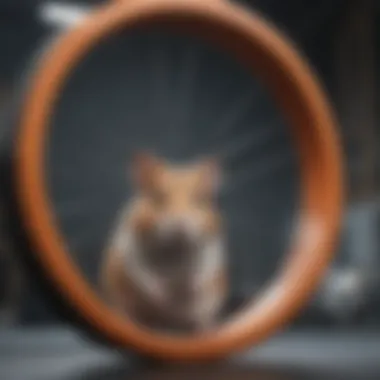 Materials used in making a hamster wheel that minimize noise