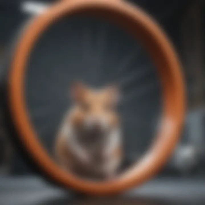 Materials used in making a hamster wheel that minimize noise