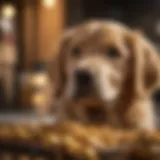 Nutritional components in wet dog food for Golden Retriever puppies