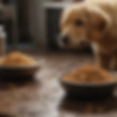 Transitioning Food Types Transitioning between wet and dry dog food for Golden Retriever puppies