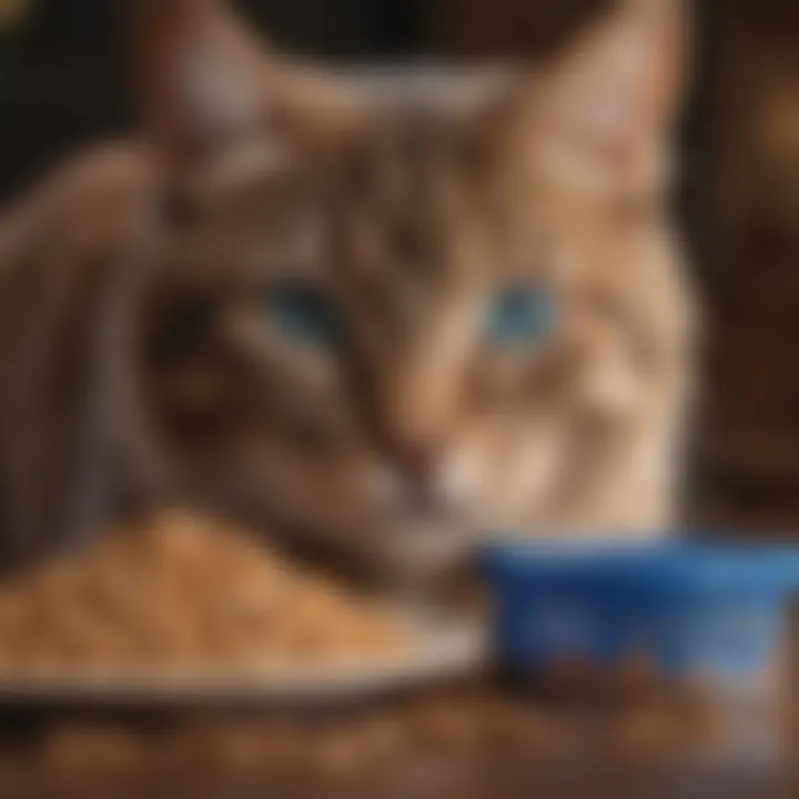 Visual representation of the key ingredients in Blue Buffalo Weight Control Cat Food