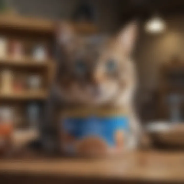 Infographic detailing the nutritional breakdown of Blue Buffalo Weight Control Cat Food