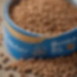 Close-up of Blue Buffalo Weight Control Cat Food kibble showcasing its texture and shape