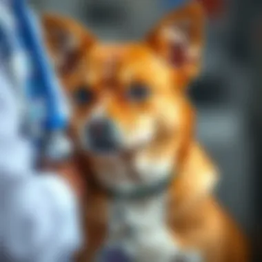 Consulting a Vet for Dog Nutrition Consultation with veterinarian about dog diet