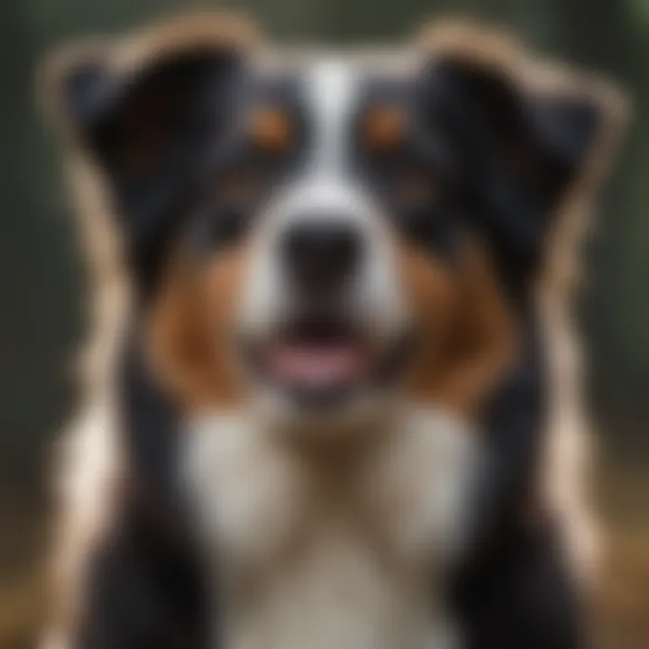 Different life stages of Australian Shepherds