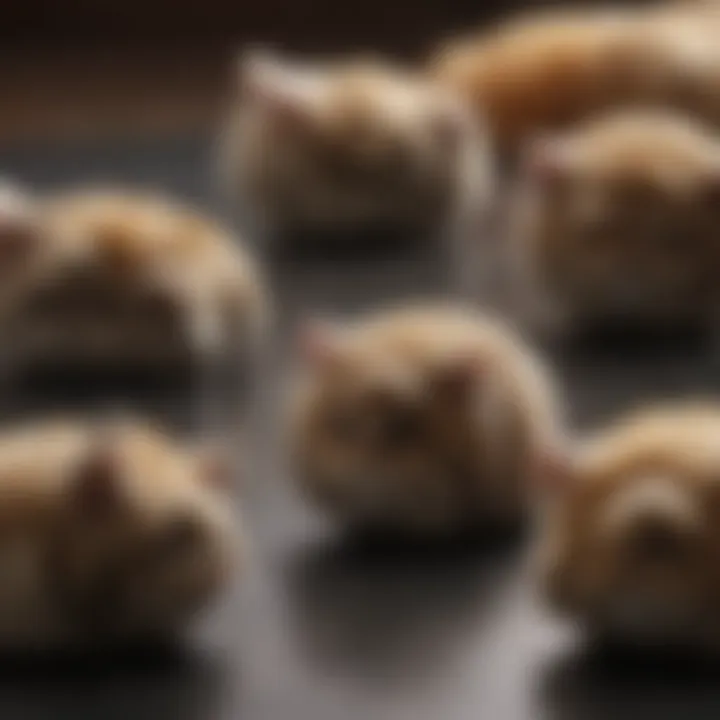 Comparative view of different claw cap styles available