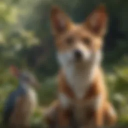 Diverse companion animals showcasing their unique traits