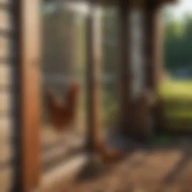 Illustration of various types of automatic doors for chicken coops