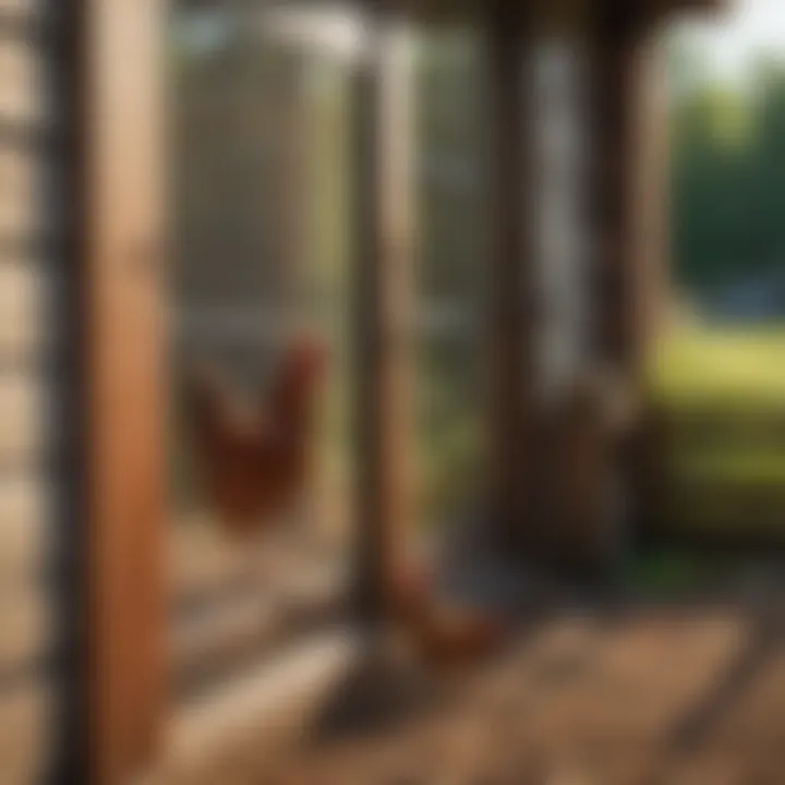 Illustration of various types of automatic doors for chicken coops