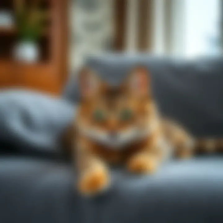 Variety of couch cover materials suitable for cat owners