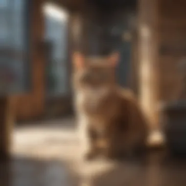 Cats enjoying a safe and cozy indoor environment