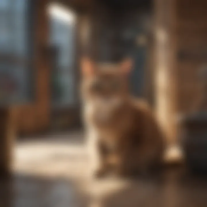 Cats enjoying a safe and cozy indoor environment