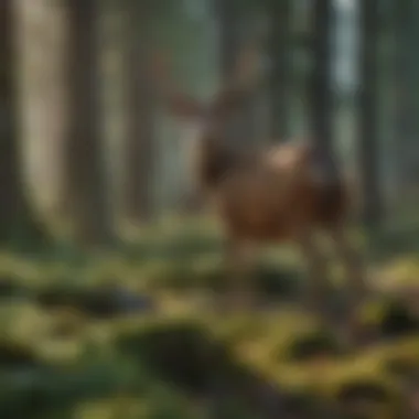 Tranquil Hunting Grounds in Washington A serene Washington landscape with deer grazing