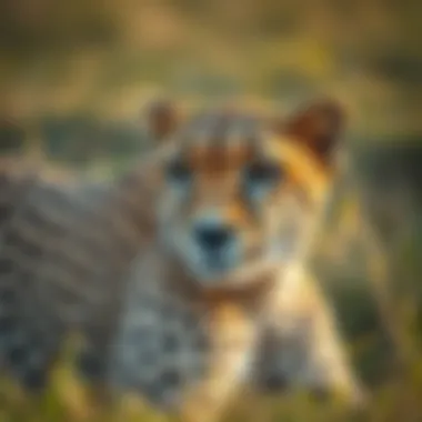 Cheetah sharing territory with other predators