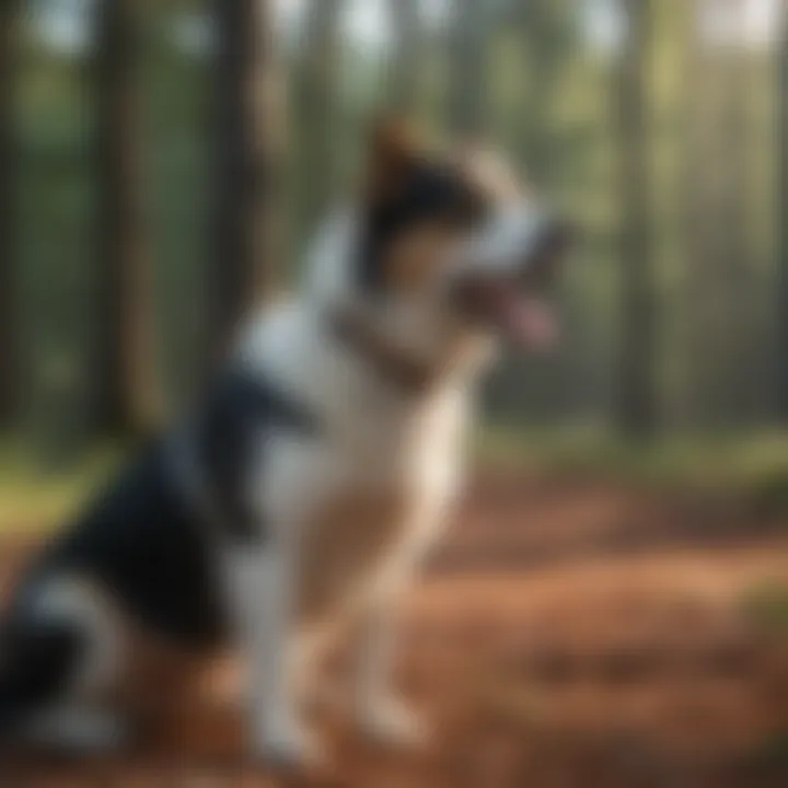 Expert conducting research on dog behavior