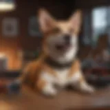 Different types of dog barking collars displayed on a table