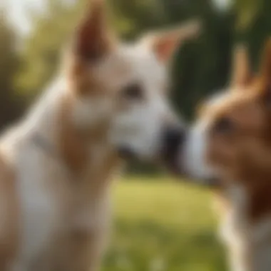 Spiritual Essence of Companionship An artistic representation of spiritual connections, showcasing the essence of dog companionship.