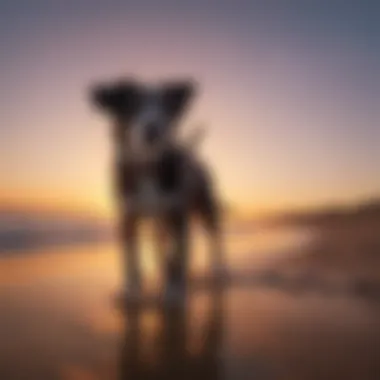 Journey of Canine Souls A beautiful sunset symbolizing the journey of canine souls.