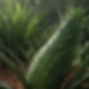 Aloe Vera for Skin Soothing Fresh aloe vera leaves, known for their soothing properties on irritated skin.
