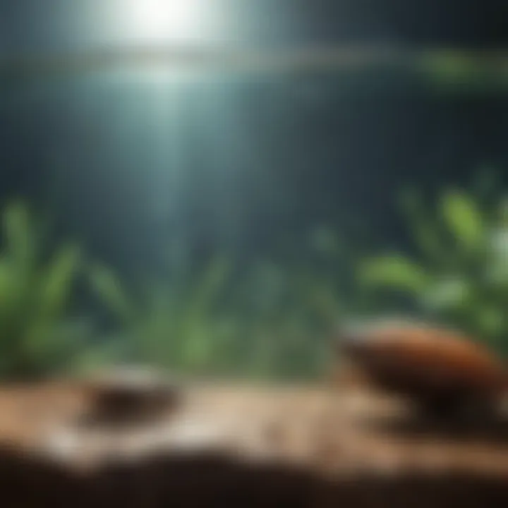 Diagram showing common habitats of water roaches