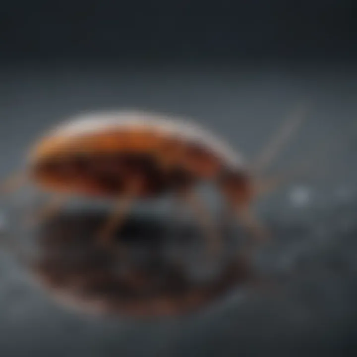 Infographic illustrating the life cycle of water roaches