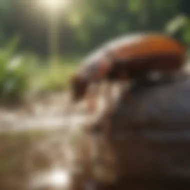Natural Prevention Methods for Water Roaches Illustration depicting natural prevention methods for water roaches