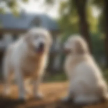 Building Companionship to Prevent Roaming Great Pyrenees interacting with its owner in a positive environment