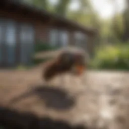 Natural fly repellents in a backyard setting