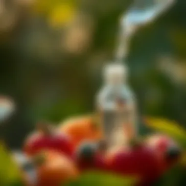 Natural fruit fly trap using vinegar and dish soap