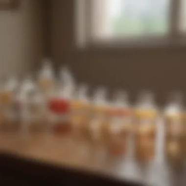 Various vaccine vials on a table