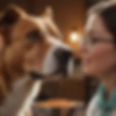 Veterinary Perspectives on Iams Nutrition Veterinary professional discussing dog nutrition with pet owners