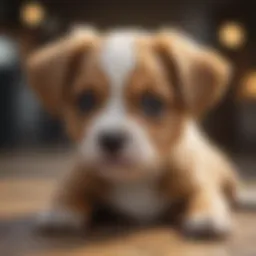 A playful puppy showcasing affordability and joy